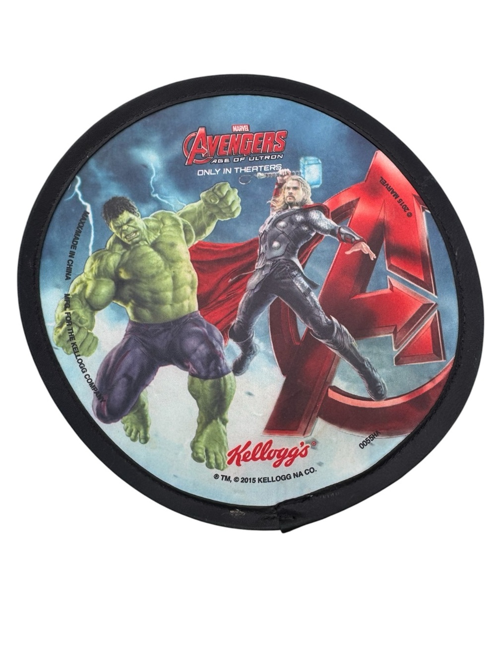 2015 Marvel Avengers Age of Ultron Hulk & Thor Foldable Flyer Kellogg’s
